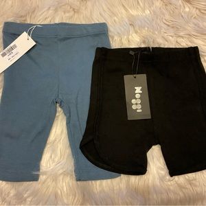 Noggi black shorts blue soft leggings
